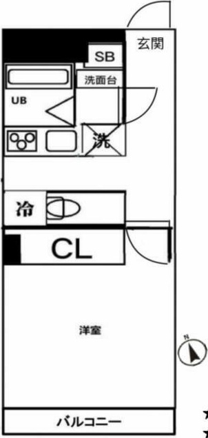 セザール東大久保 204号室 間取り