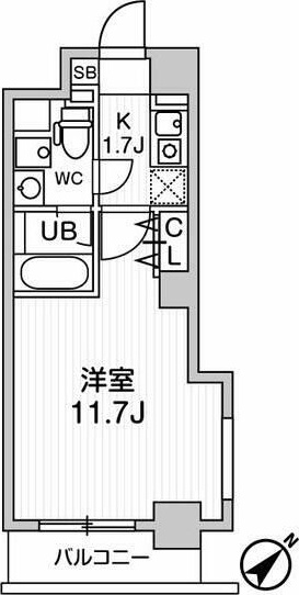 ドゥーエ東高円寺 206号室 間取り