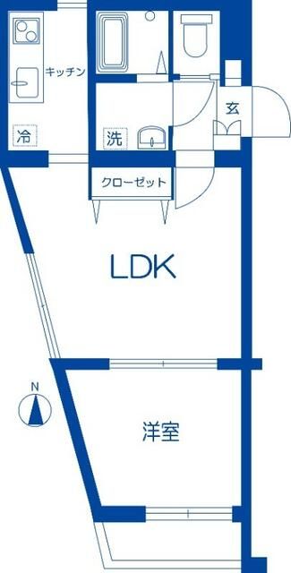 ル・リオン中野白鷺 201号室 間取り