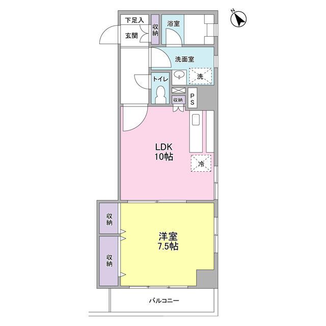 那須ハイライズ 503号室 間取り
