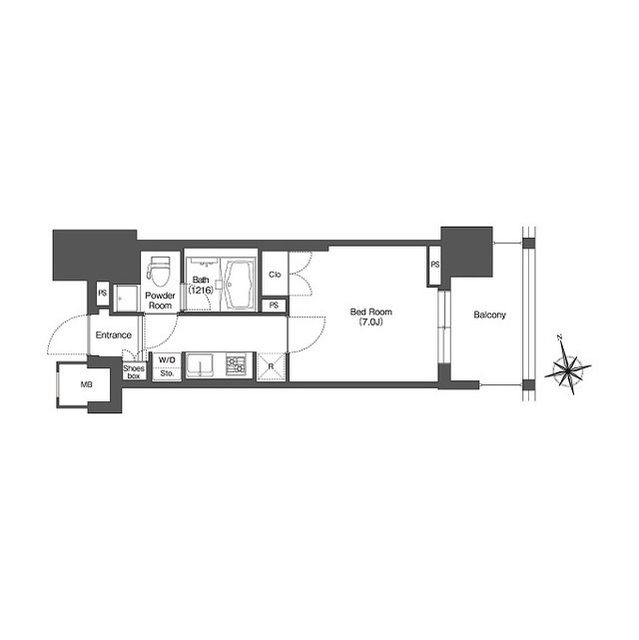 ＬＩＢＲ ＧＲＡＮＴ 西新宿 WEST 902号室 間取り