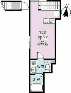 ＢｉｇＡｐｐｌｅ新宿Ｗｅｓｔ 723号室 間取り