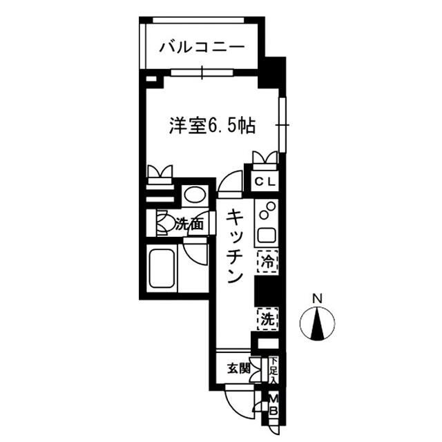 レジディア中落合B棟 407号室 間取り