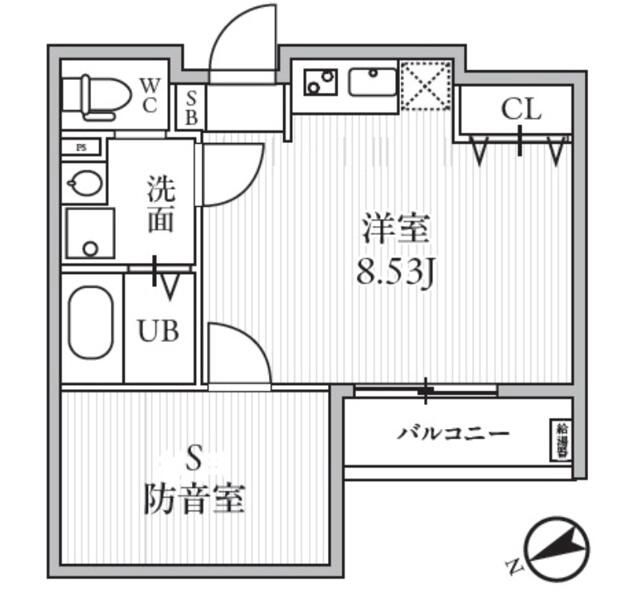 Ｔ&rsquo;ｓ　Ｃｕｏｒｅ　ＭＵＳＥ落合南長崎 202号室 間取り