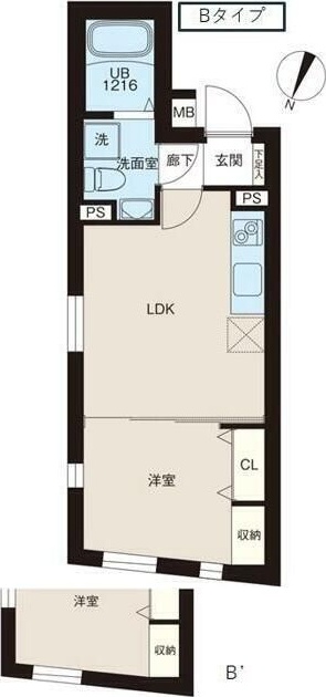 レピュア北池袋駅前レジデンス 402号室 間取り