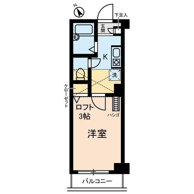 エル市ヶ谷 206号室 間取り