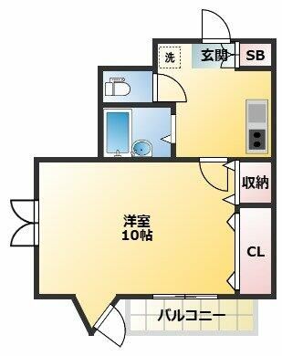 グランドパレス 101号室 間取り