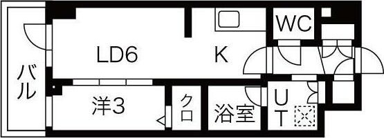 404号室 間取り