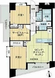 ライオンズステーションプラザ練馬 205号室 間取り