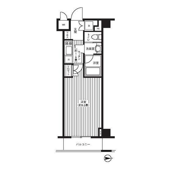 グランハイツ東新宿 間取り図