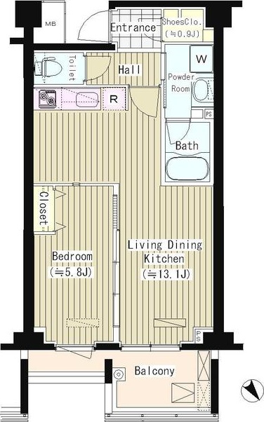 PRIME URBAN 東中野　COURT 間取り