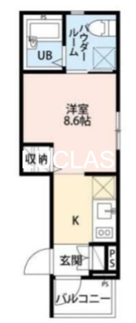 ルシード北新宿 202号室 間取り