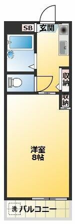 ソフィア薬師 202号室 間取り