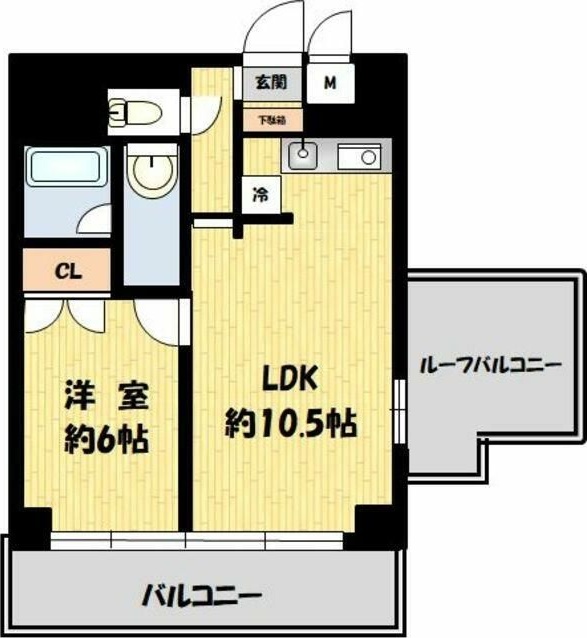 コスモ亀有Ⅴ 1504号室 間取り