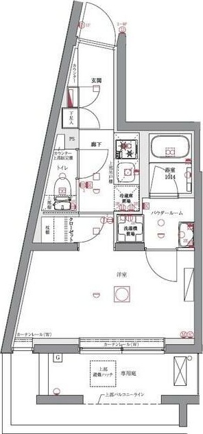 ユリカロゼＡＺ亀有 201号室 間取り