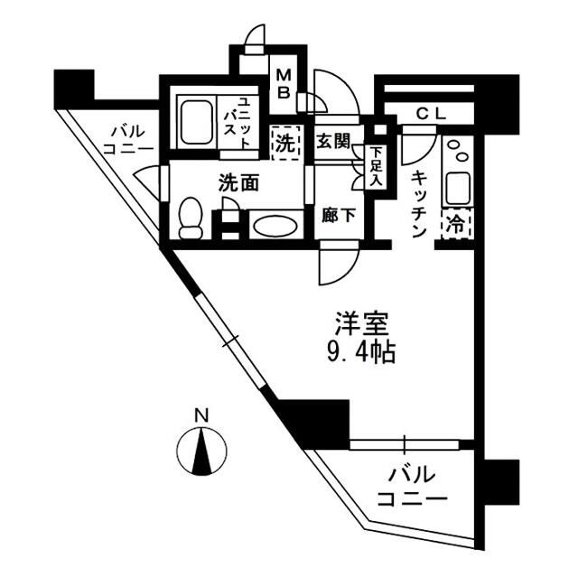 レジディア中落合Ａ棟 310号室 間取り