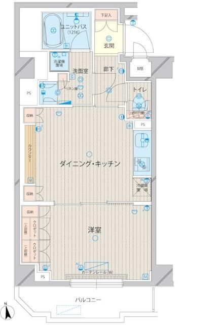 ルーブル上板橋 604号室 間取り