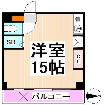 ドムス金城 202号室 間取り