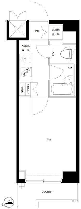 ルーブル北新宿 204号室 間取り