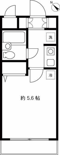 カーサスプレンディッド新宿払方町 406号室 間取り
