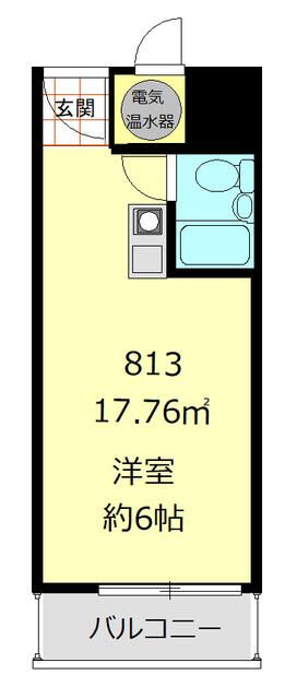 ライオンズマンション池袋 813号室 間取り