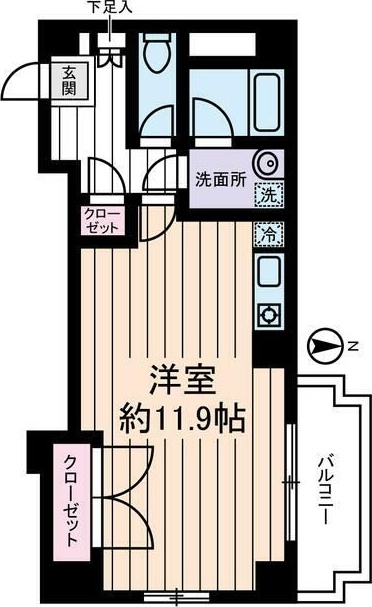 ＬＯＴＵＳ　ＧＡＲＤＥＮ　ＨＯＳＡＫＡ 305号室 間取り