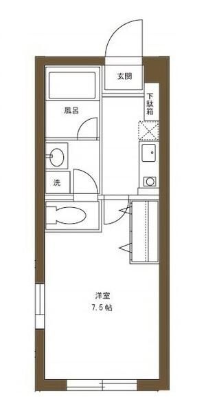 カオパレス２２ 102号室 間取り