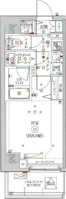 ユリカロゼ金町 401号室 間取り
