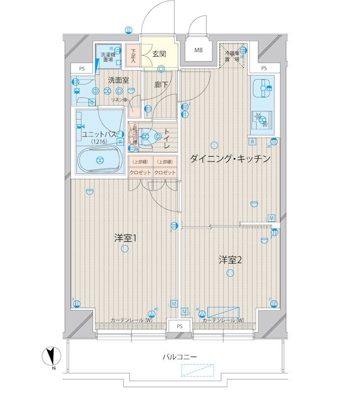 ルーブル上板橋 206号室 間取り