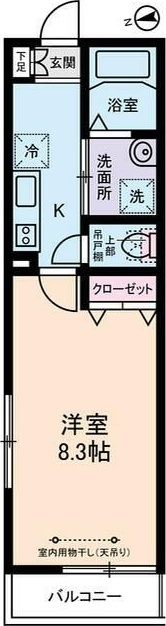 グランドール亀有Ⅴ 101号室 間取り