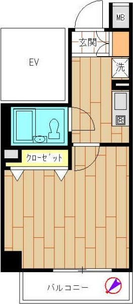 アリーチェ高田馬場 205号室 間取り