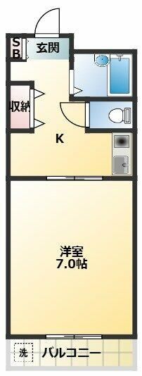 メゾンド四谷 507号室 間取り