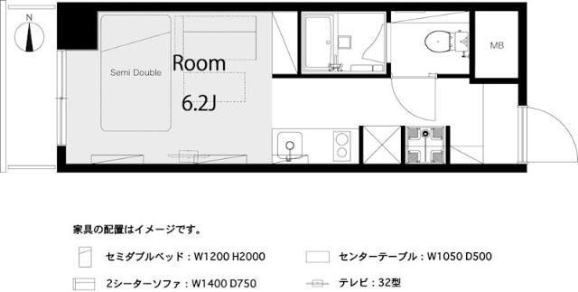 朝日プラザ北新宿 間取り図