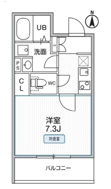 ＴＨＥ　ＰＡＬＭＳ　ＭＵＳＥ　新江古田 104号室 間取り