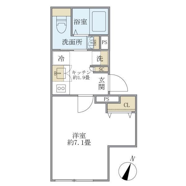 プラティーク中野坂上 301号室 間取り