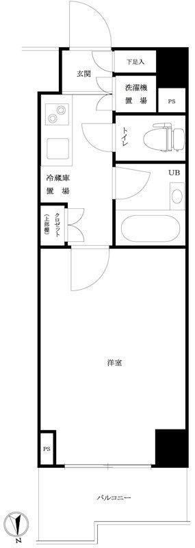 ルーブル西早稲田弐番館 708号室 間取り