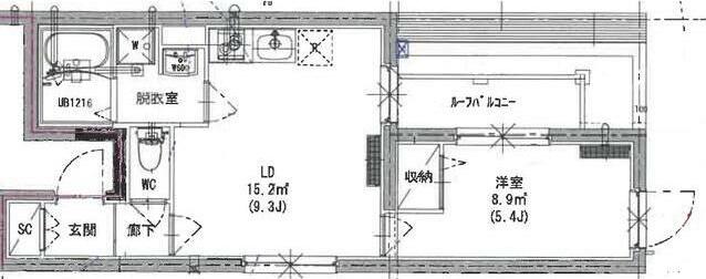 Ｍｅｄｉａ　　Ｒｅｓｉｄｅｎｔｉａｌ　北千住 501号室 間取り