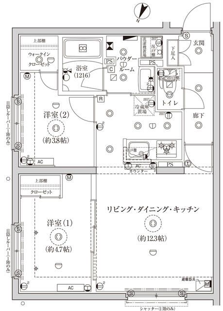 ＣＲＥＡＴＩＦ池袋 406号室 間取り