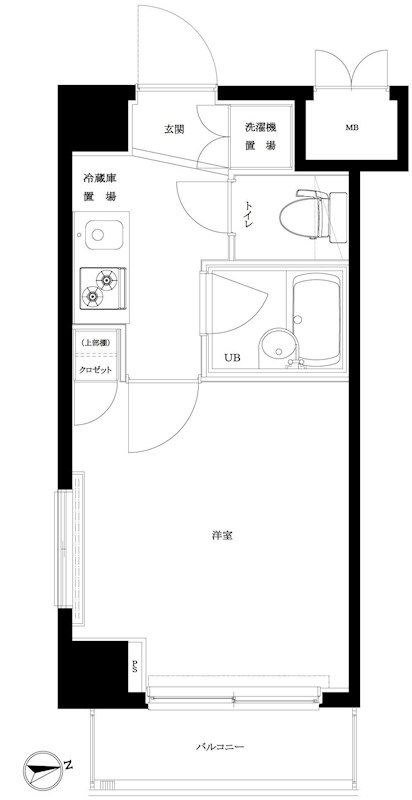 ルーブル北新宿 507号室 間取り