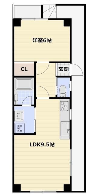 西つつじヶ丘１丁目住宅 2号室 間取り