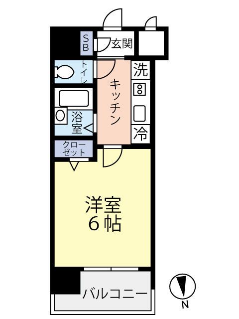 グランヴァン中野江古田 701号室 間取り
