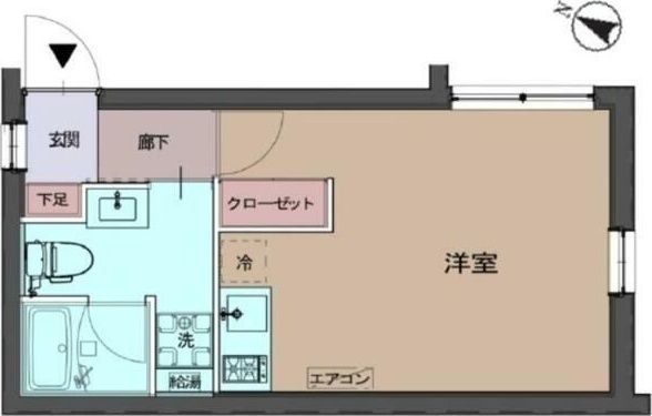 ＣＲＥＡＬ渋谷笹塚 101号室 間取り