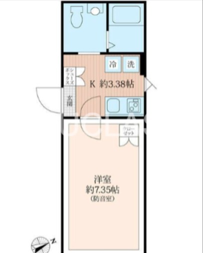ラシクラス四谷 402号室 間取り