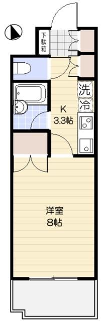 ＰＬＡＴＺ中井 205号室 間取り
