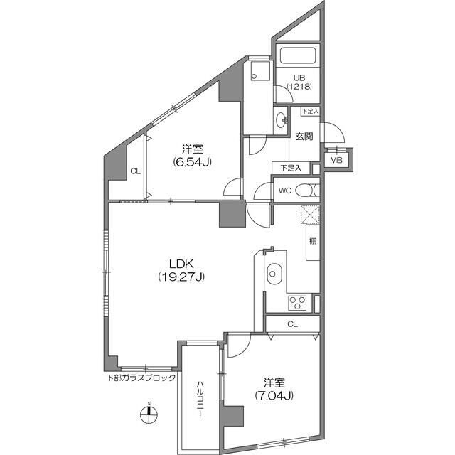 フイユ・ドール目白 302号室 間取り