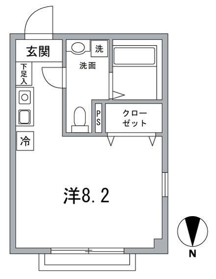 ロレットの小路 204号室 間取り