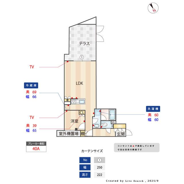 ＡＣＰ　Ｒｅｓｉｄｅｎｃｅ　新江古田 101号室 間取り