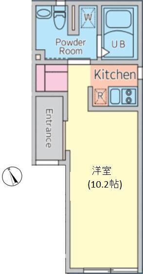 ルーナクレシェンテ早稲田 302号室 間取り
