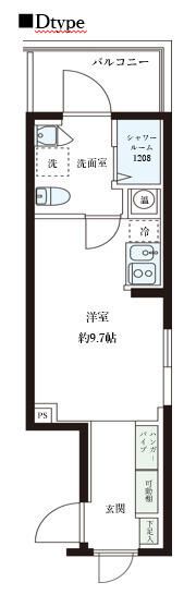 レピュア大島レジデンスⅡ 502号室 間取り
