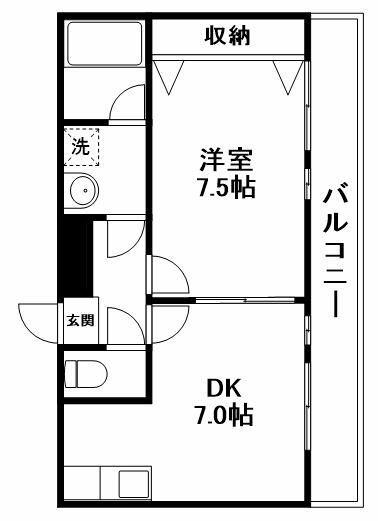 青林堂ハウス 202号室 間取り